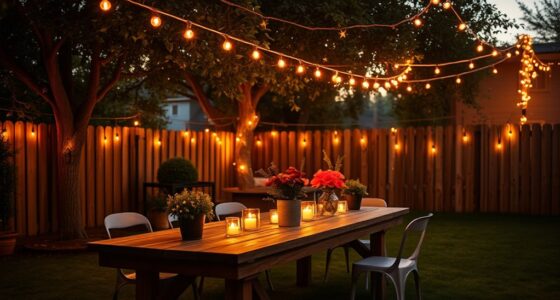 outdoor string lights ambiance