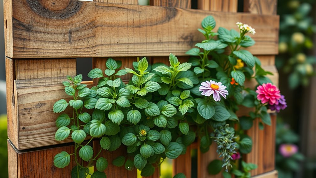 pallet garden vertical design