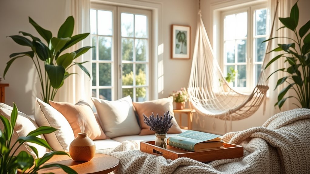 relaxing living space makeover
