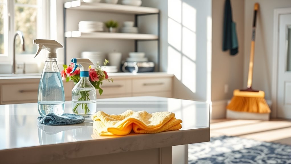 routine household cleaning schedule