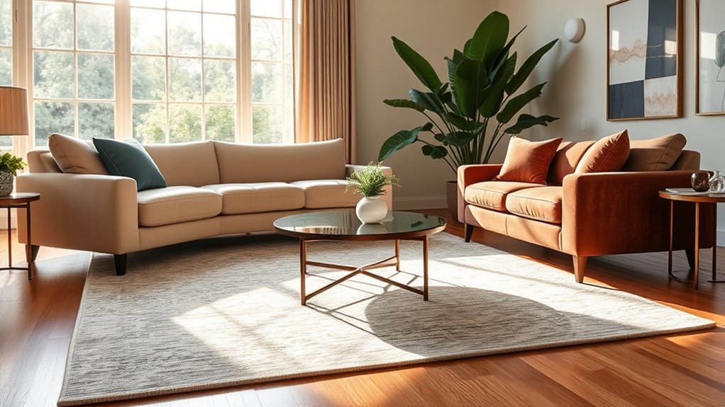 rug etiquette for living rooms