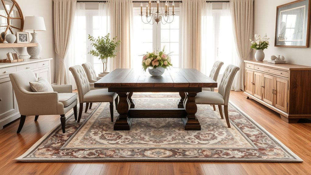 rug placement and maintenance