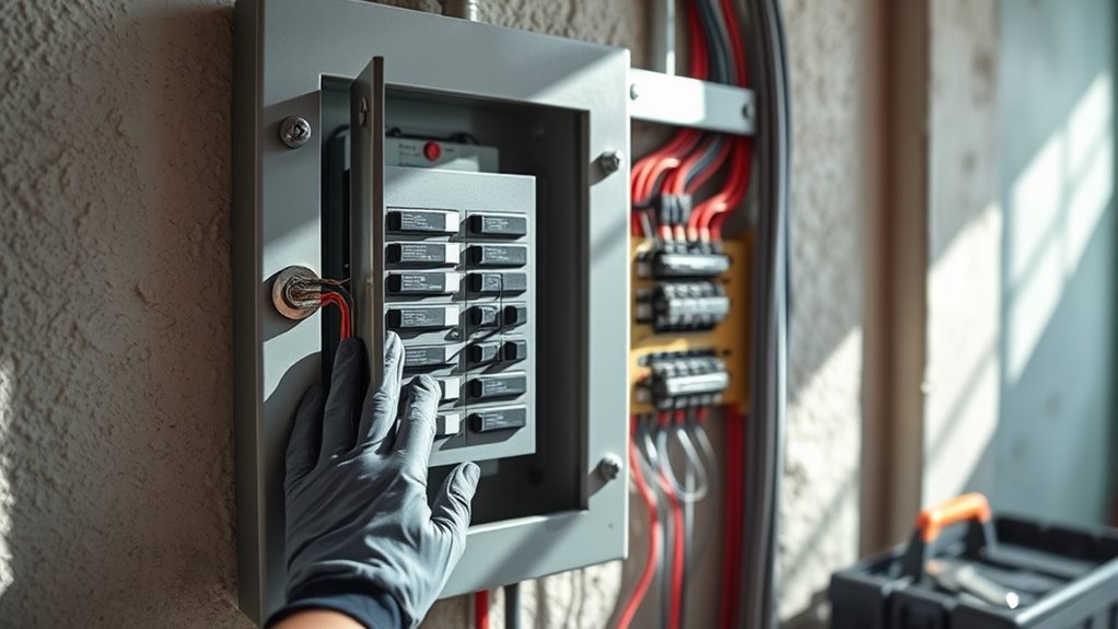 safely maintain electrical panel