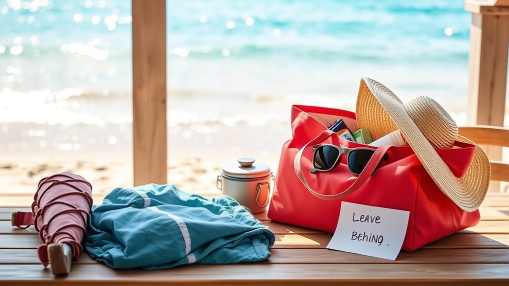 smart packing for beach
