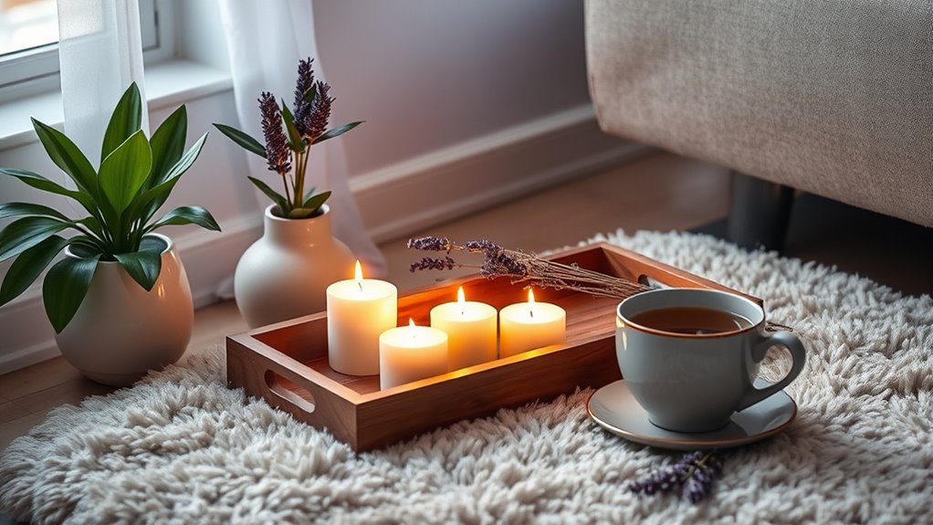 soothing atmosphere for relaxation