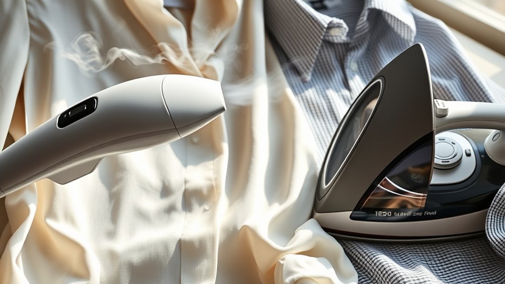 steaming versus ironing methods
