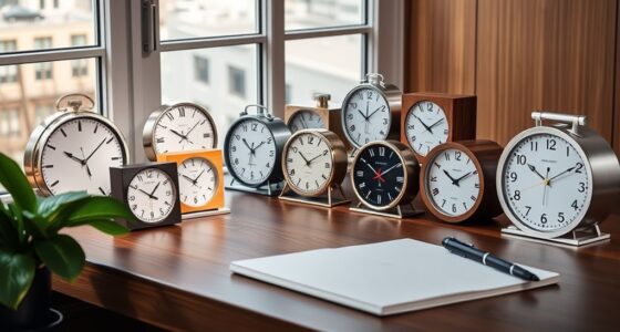 stylish and functional desk clocks