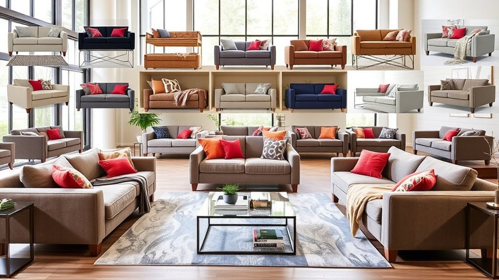 stylish and space saving sofas