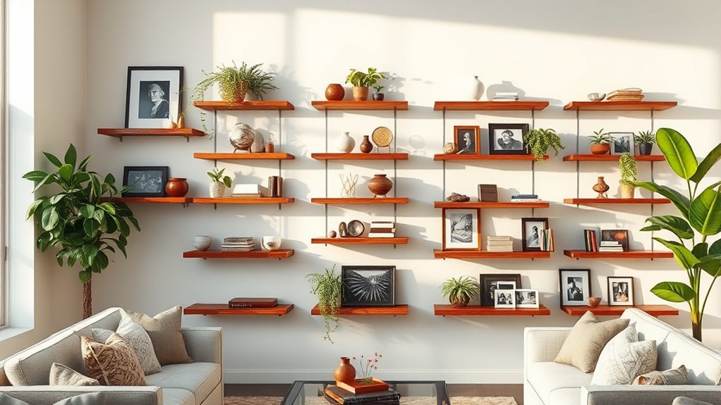 stylish floating shelf designs