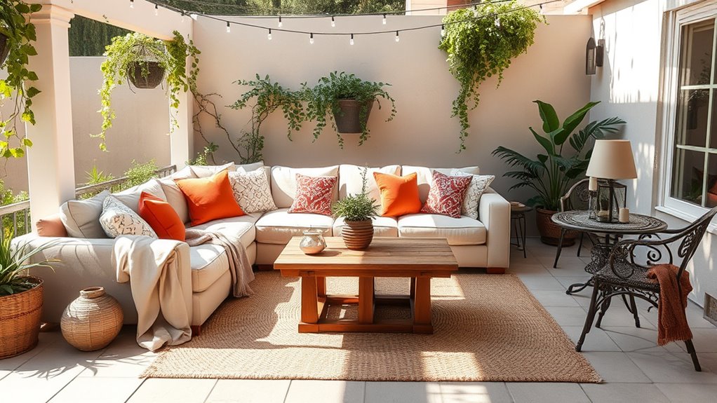 stylish outdoor relaxation space