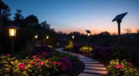 sustainable outdoor solar lighting