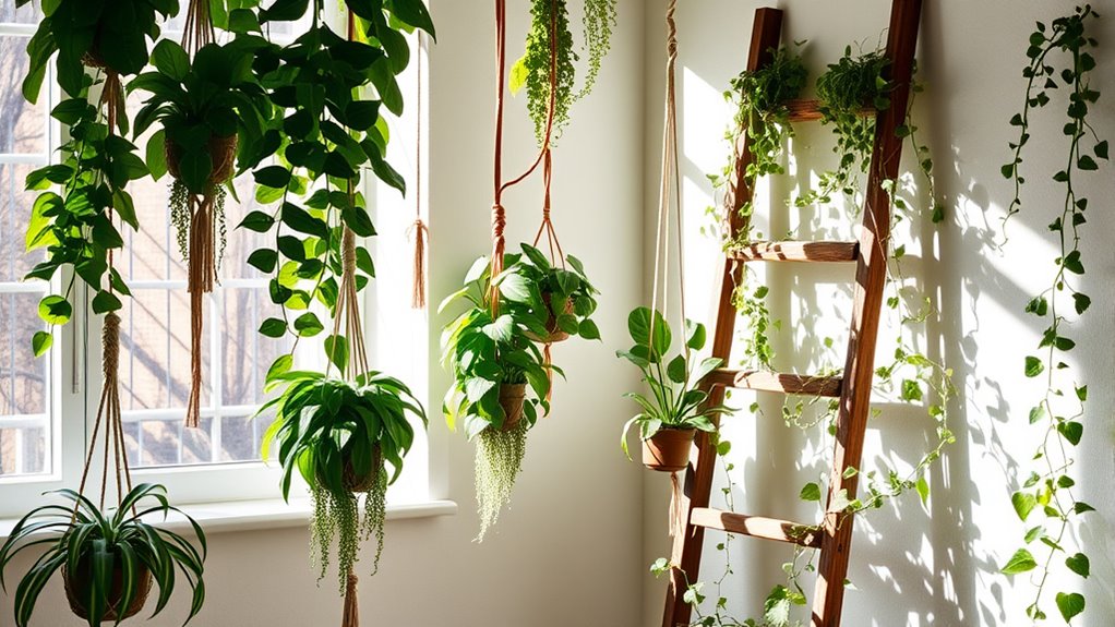 vertical gardening with plants