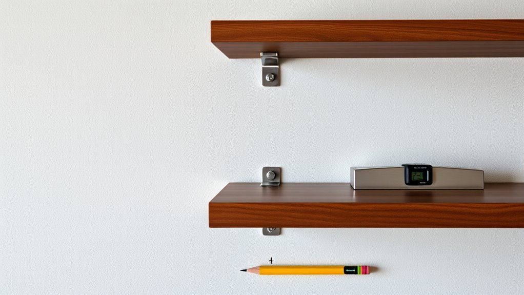 wall mounted shelving installation