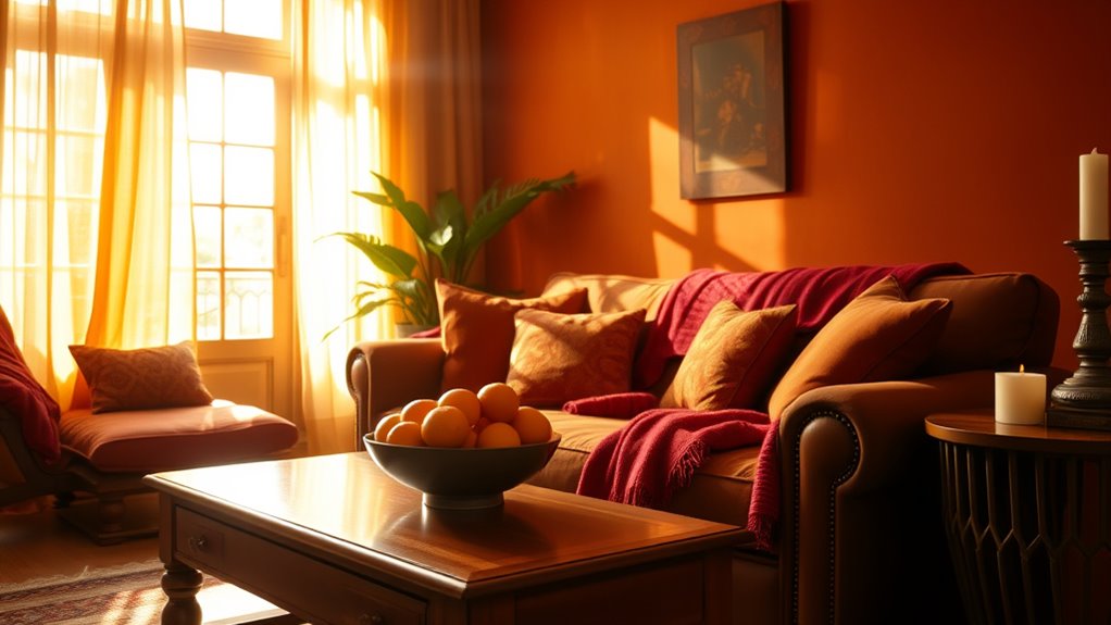 warm colors evoke emotions