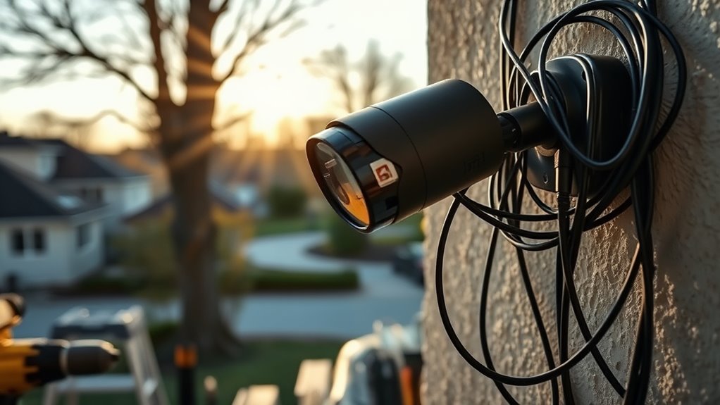 wired camera installation challenges