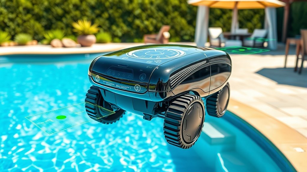 advanced sensor based pool cleaning