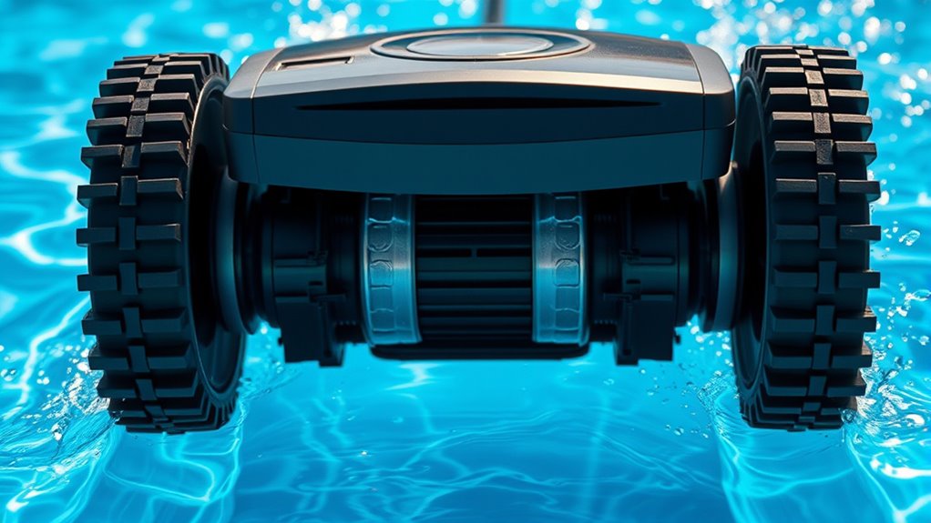 drive mechanism controls pool movement