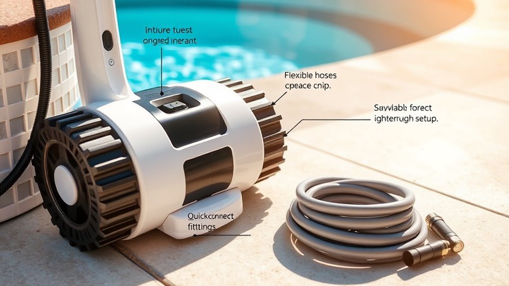 easy pressure pool cleaning setup