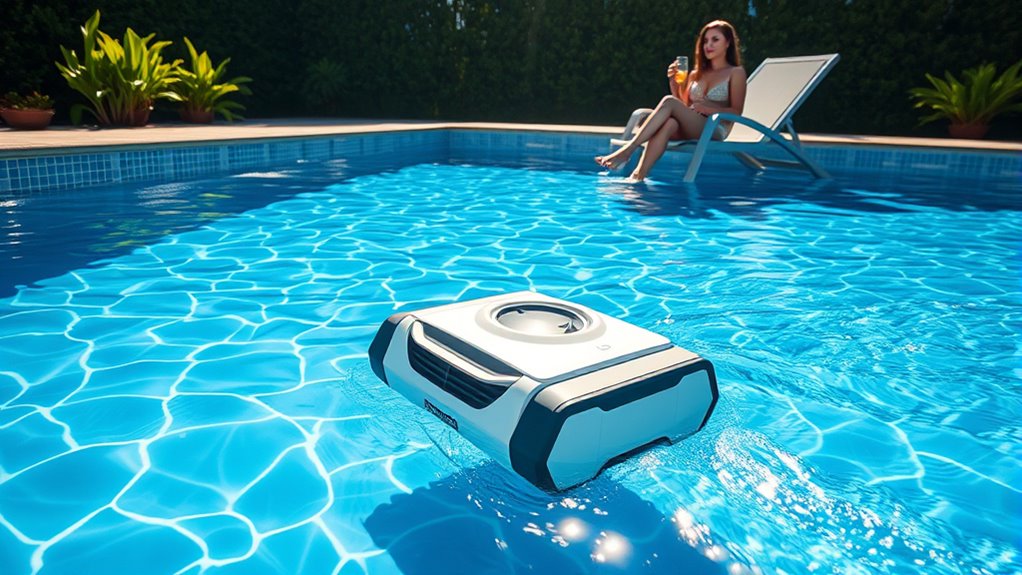 efficient hands free pool maintenance