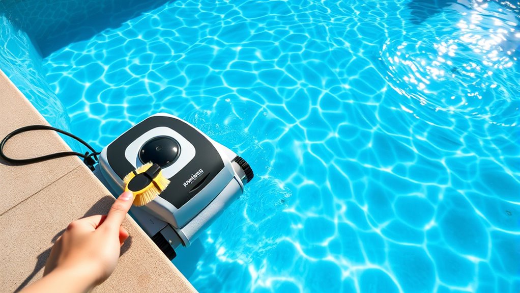 manual cleaning enhances pool clarity