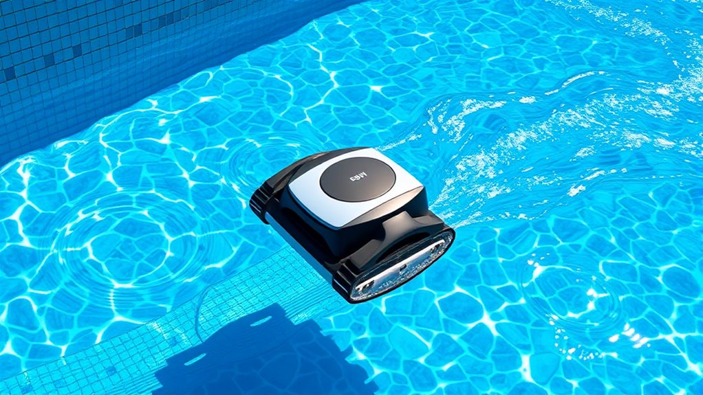 pool cleaner features enhance clarity