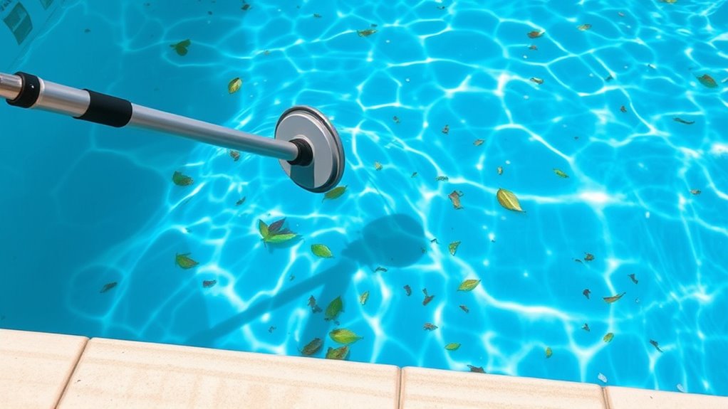 pool debris and water clarity