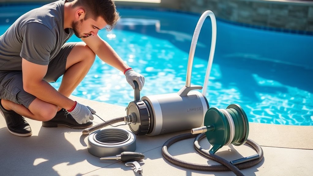 pool prep and maintenance