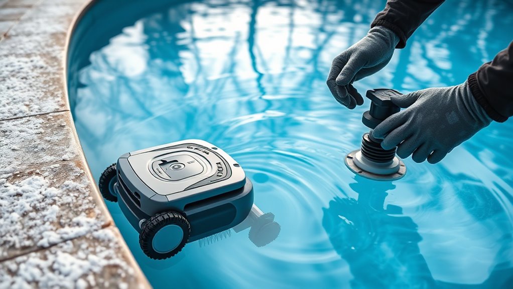 prepare pool for winter