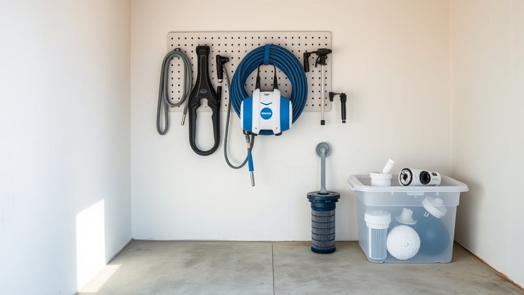 proper seasonal pool cleaner storage
