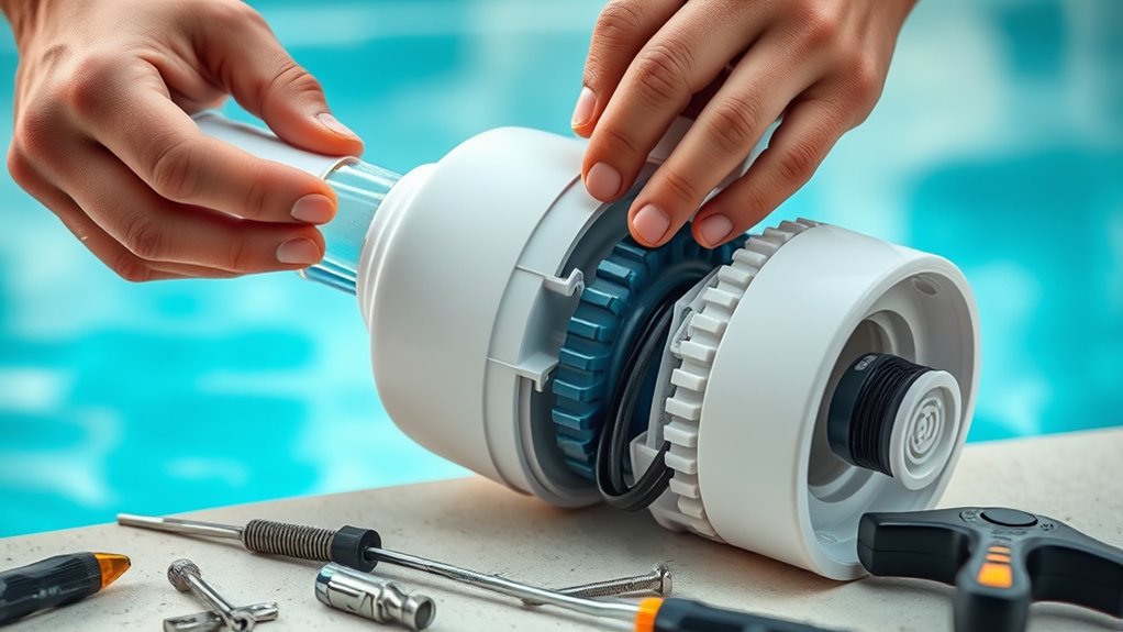 replace damaged pool parts