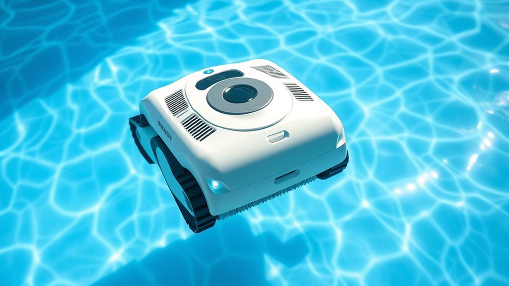 robots autonomously clean pools
