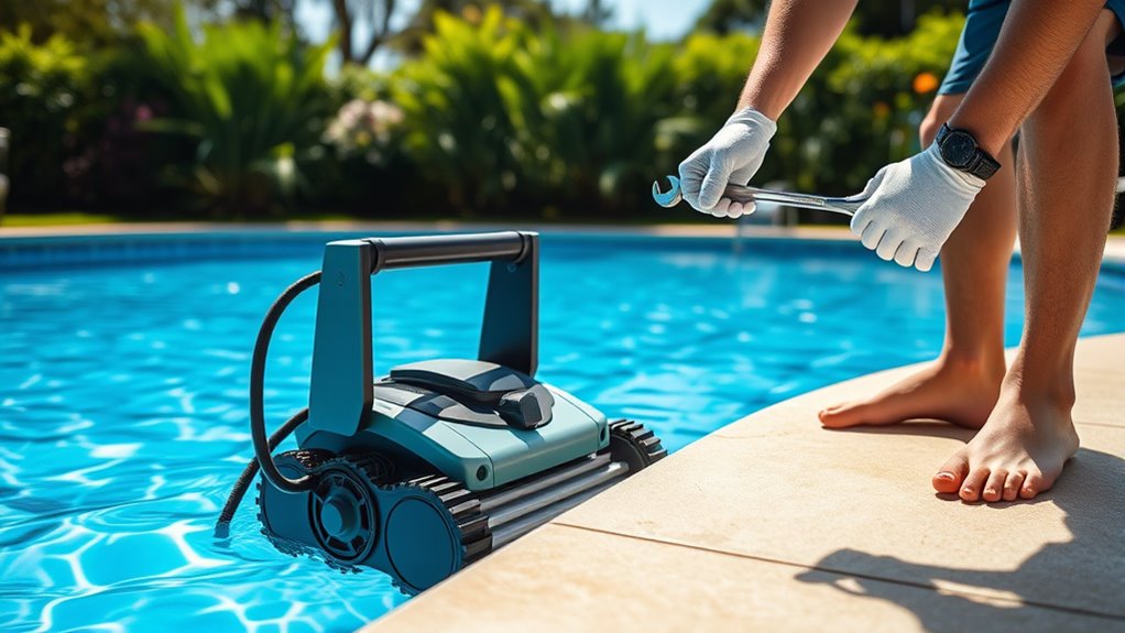 routine pool cleaner maintenance