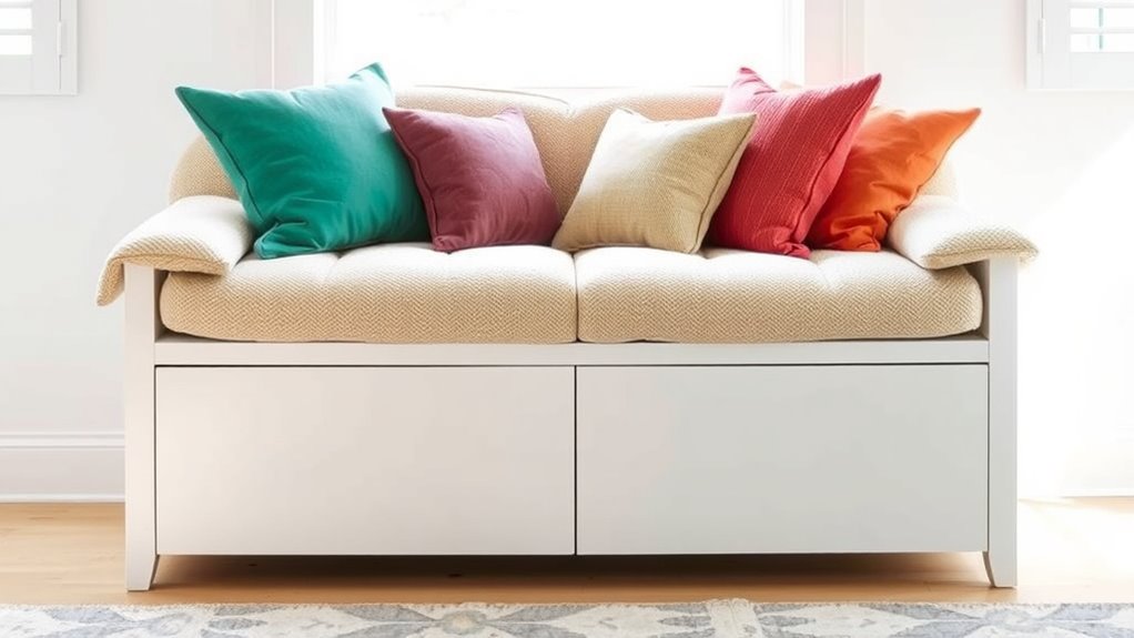 add comfortable cushioned seating