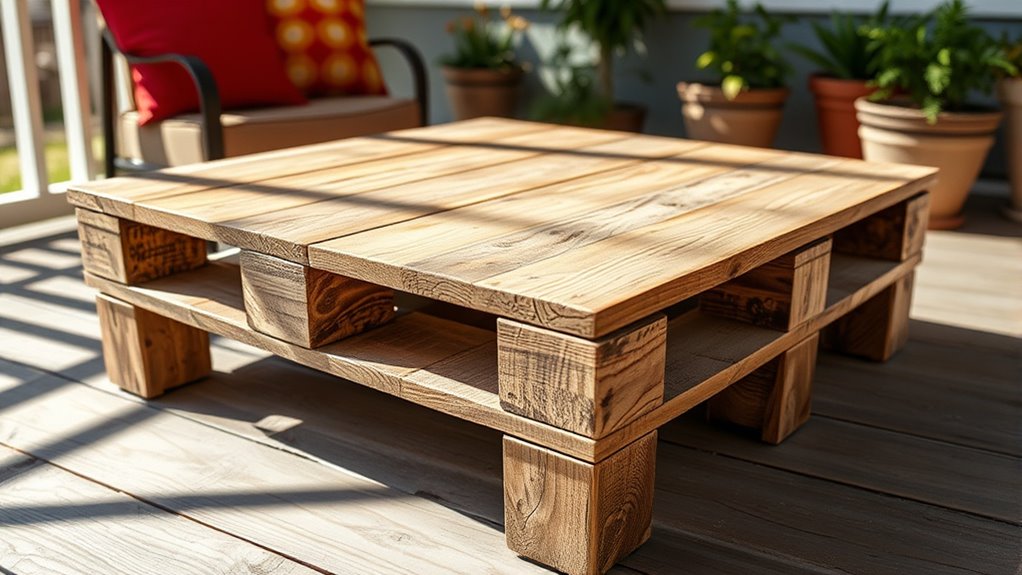 affordable diy pallet table