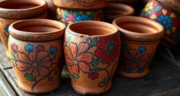 affordable hand painted terracotta