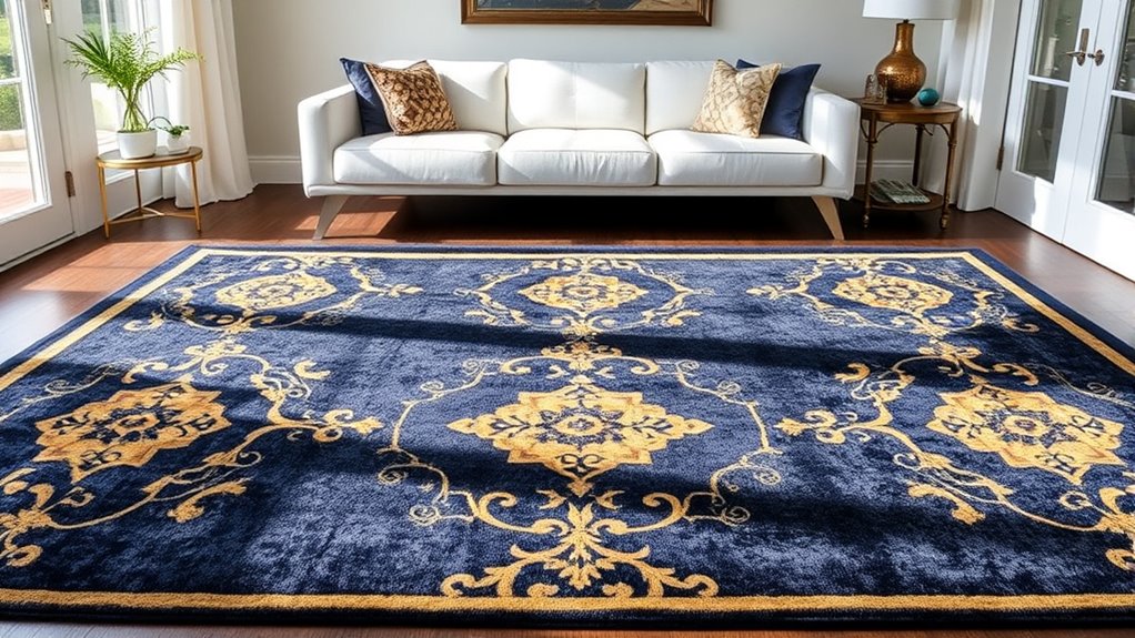balanced rug size selection
