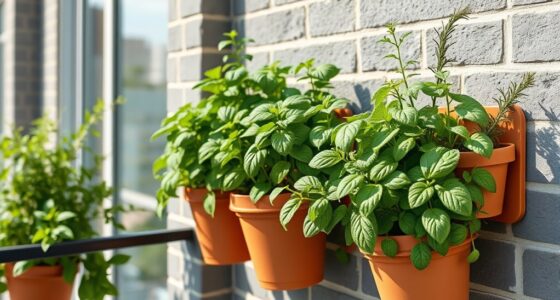 balcony vertical herb garden