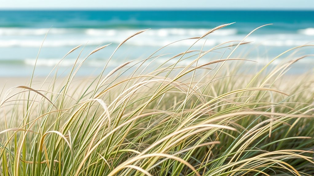 beach grass textures and greens
