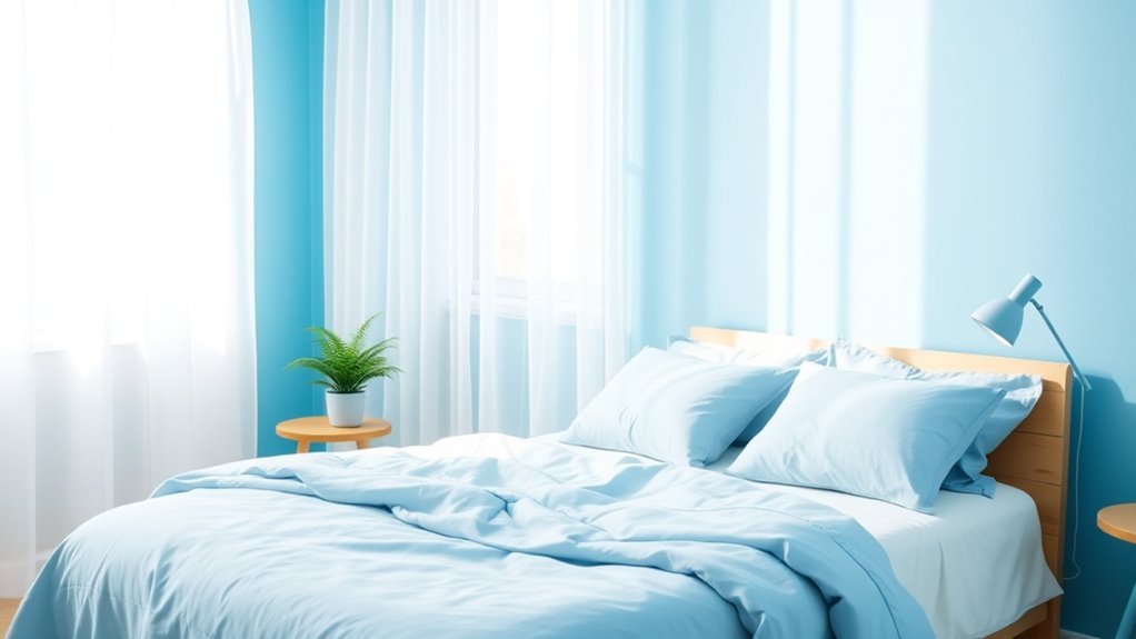blue promotes relaxation and focus