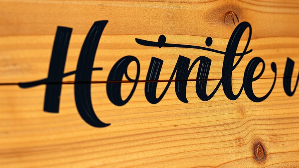 choose readable lettering style