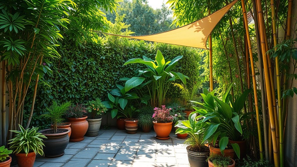compact greenery for privacy