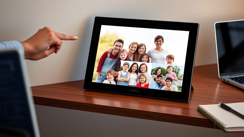 configure electronic photo display