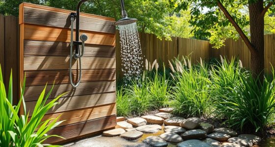constructing an outdoor shower
