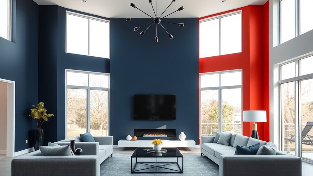 contrast colors create visual interest