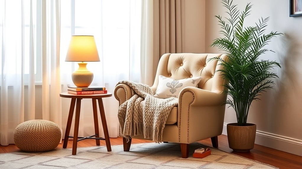 cozy living room corner