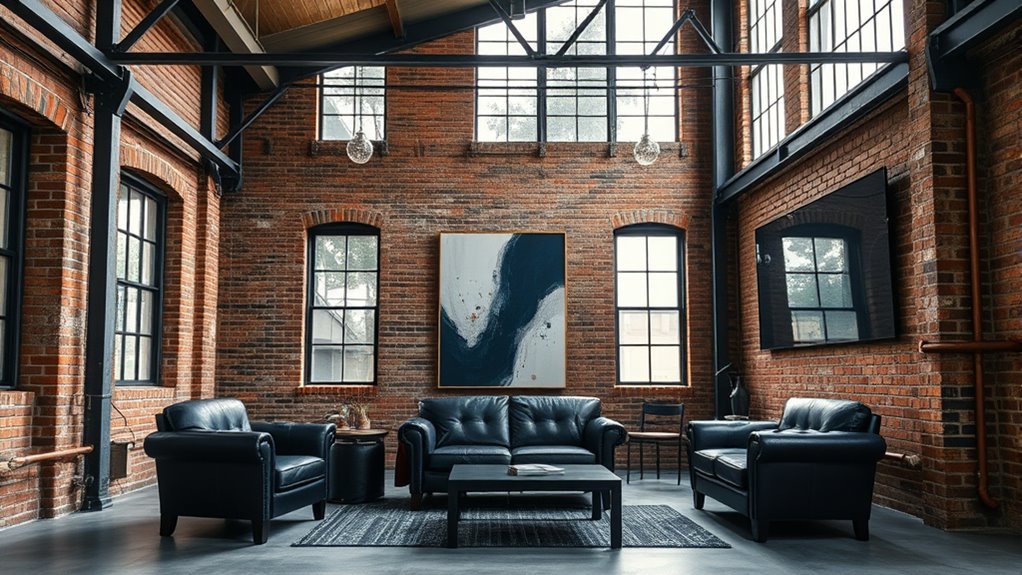 deep blue industrial elegance