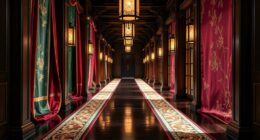elegant palace hallway runners