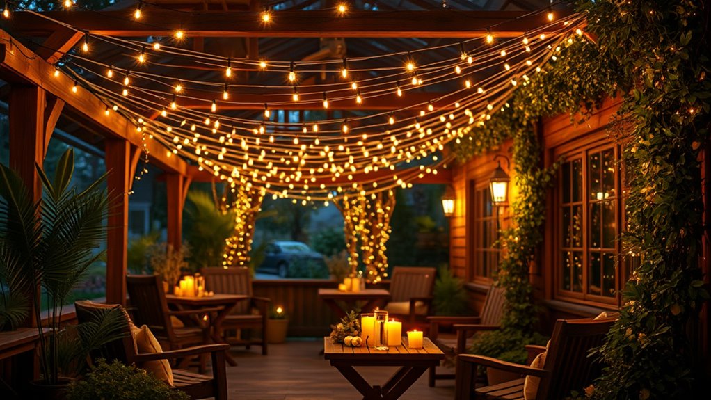 enchanting outdoor lighting ambiance