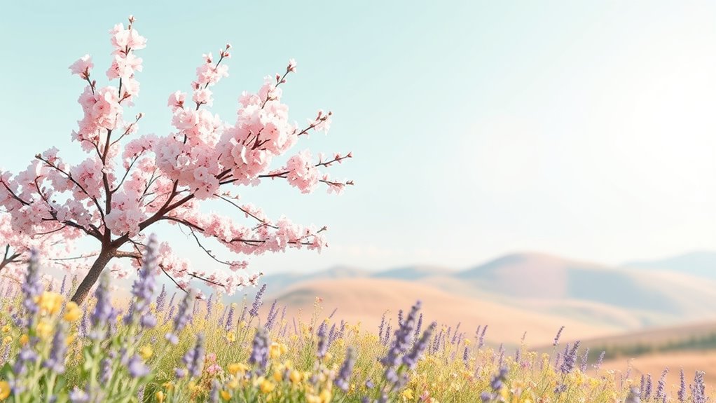 gentle refreshing pastel hues
