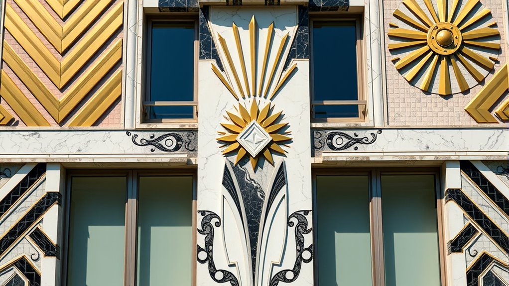 geometric art deco elements